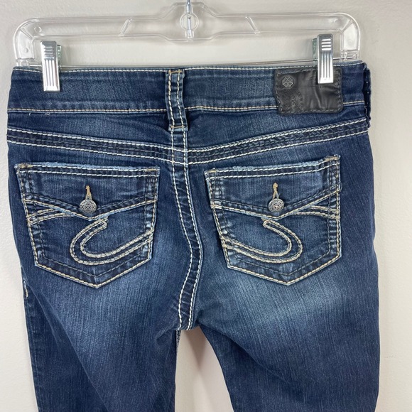 Silver Jeans Co Suki Skinny Dark Wash Mid Rise Denim Jeans W27 L31 L9113SSR409 - Picture 4 of 16